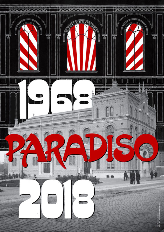 Piet Schreuders voor 50 jaar Paradiso 50 posters