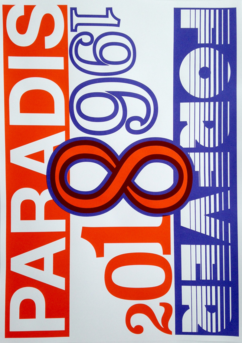 Kees Maas voor 50 jaar Paradiso 50 posters